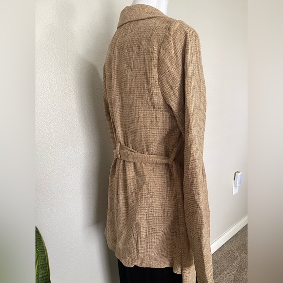 NWT - Crescent Women's Tweed Tan Office Blazer - Picture 10 of 16